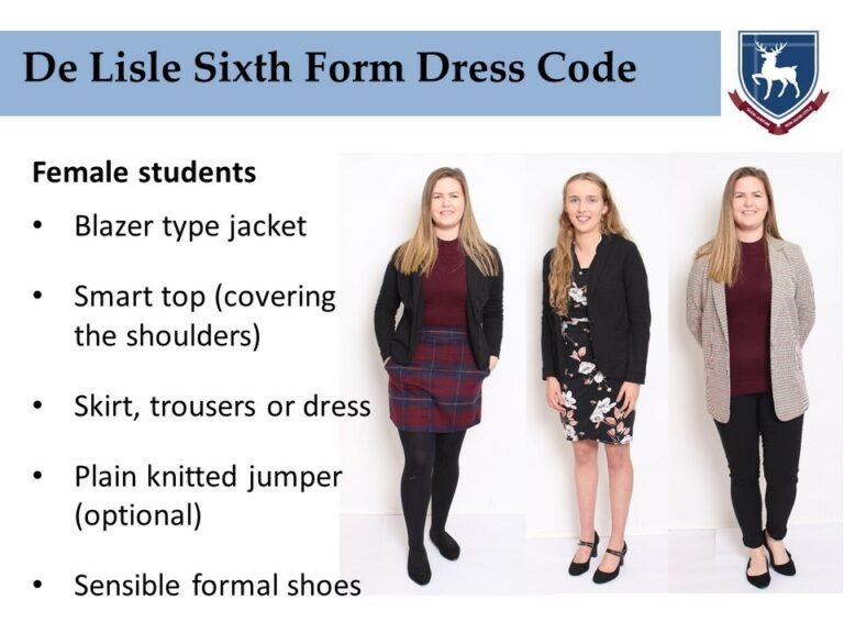 Sixth Form Dress Code De Lisle College Loughborough