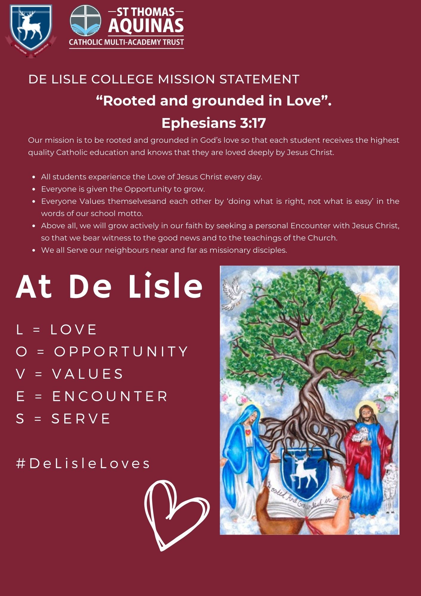 Mission Statement De Lisle